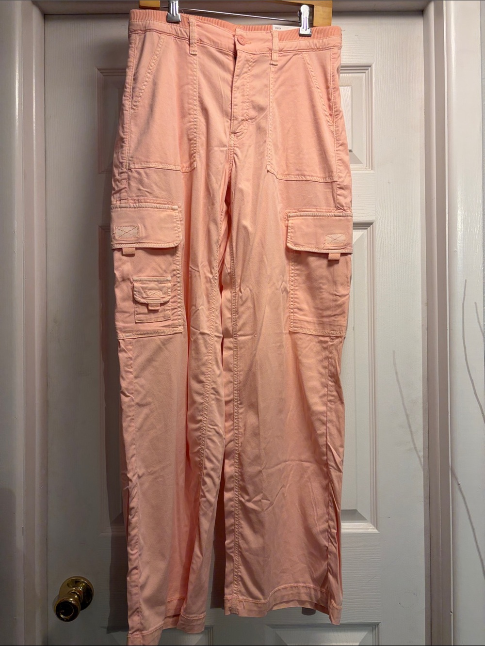 NWT AE Dreamy Drape Stretch Cargo Super High-Waisted Baggy Wide-Leg Pant sz 6 - Picture 6 of 11
